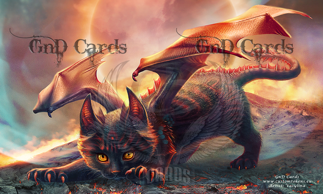 Cat Dragon Playmat